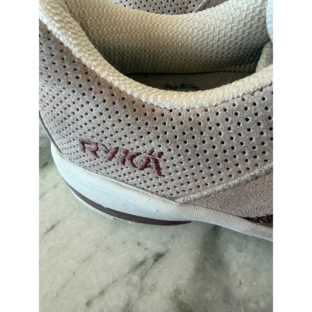 Ryka Ramble Walk Sneakers Womens 7 Beige Brown Walking Shoes Comfort Casual Lace